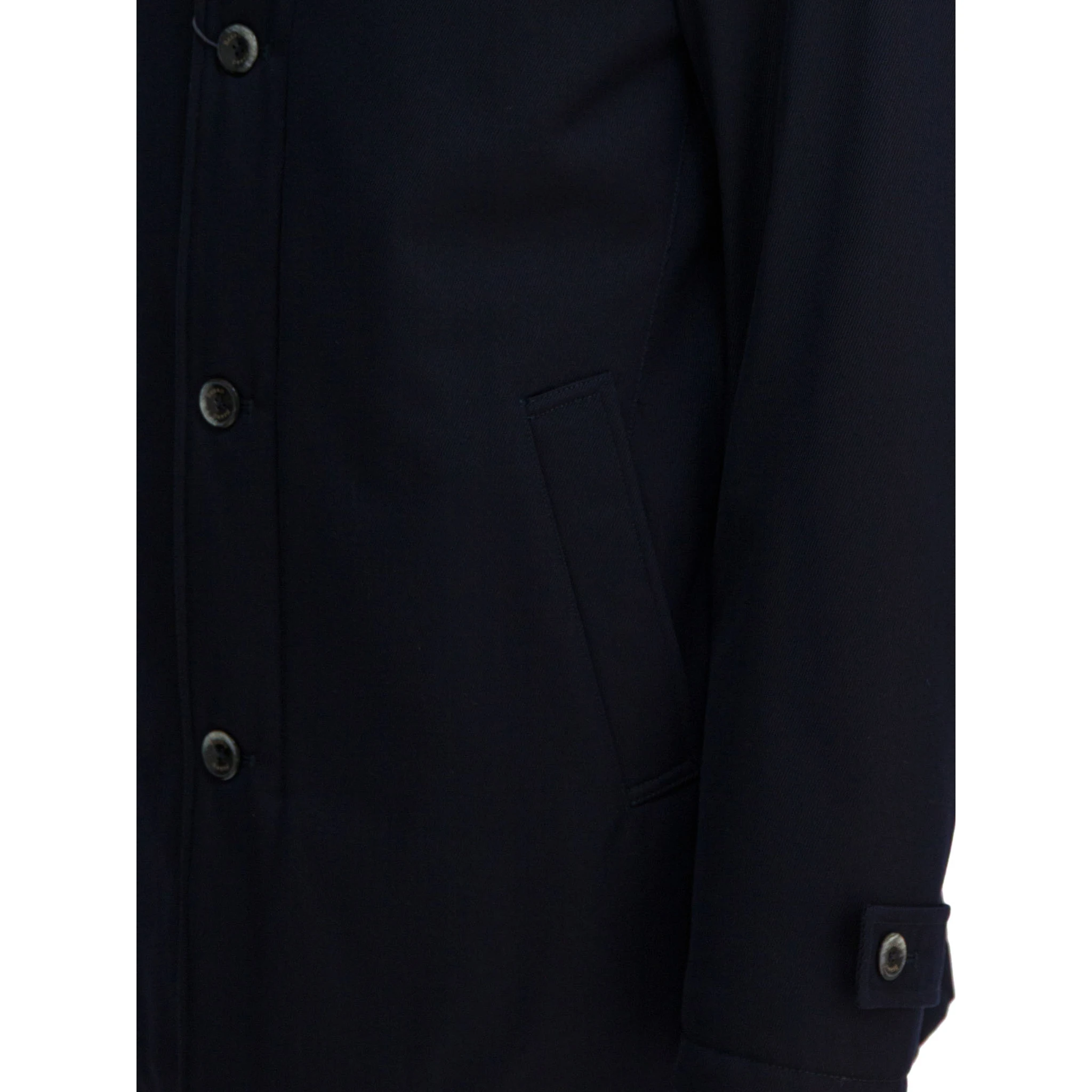Virgin wool long coat