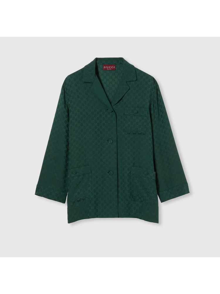 GG silk shirt