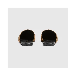 Suede leather sabot with Horsebit