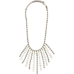 COLLANA IN CRISTALLO E CATENA CON FRANGE