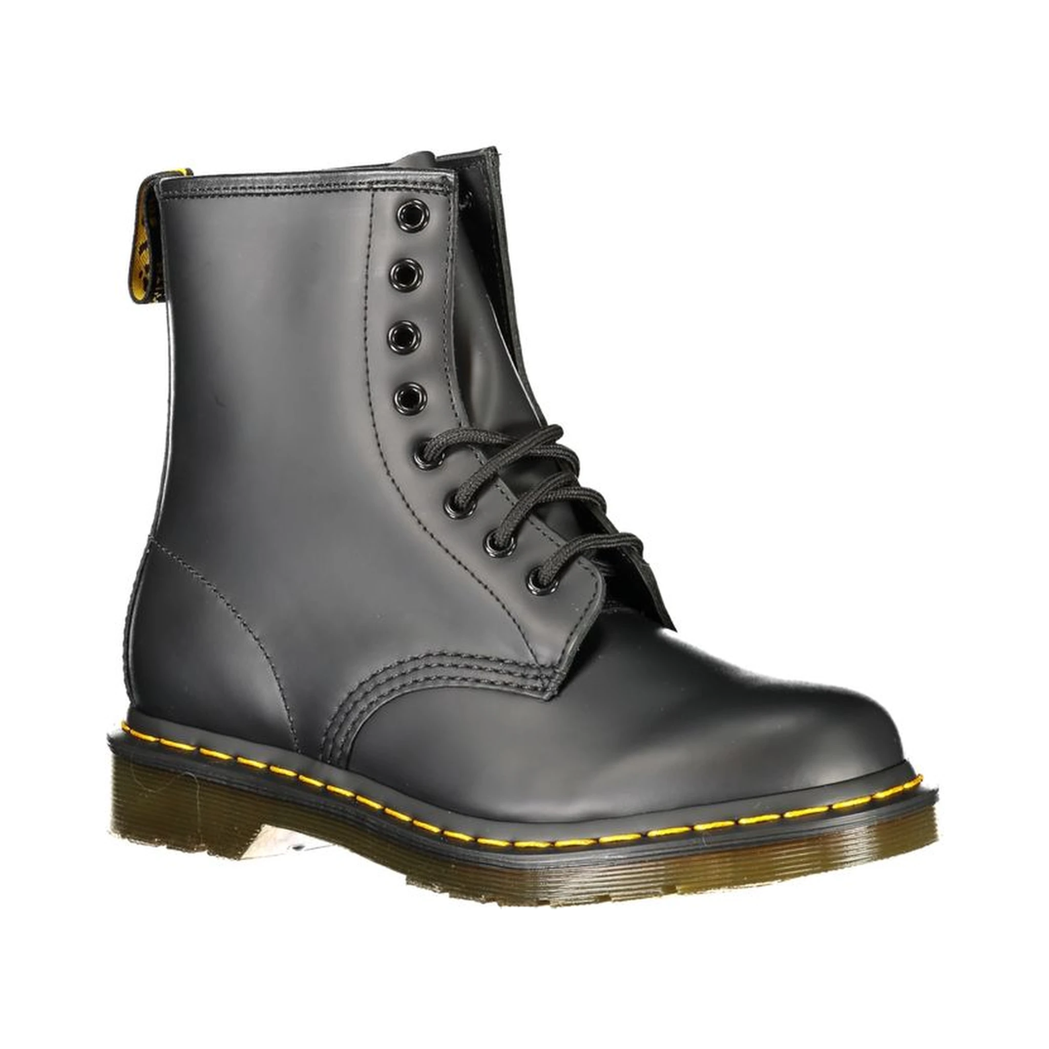 Black Leather Unisex Ankle Boot