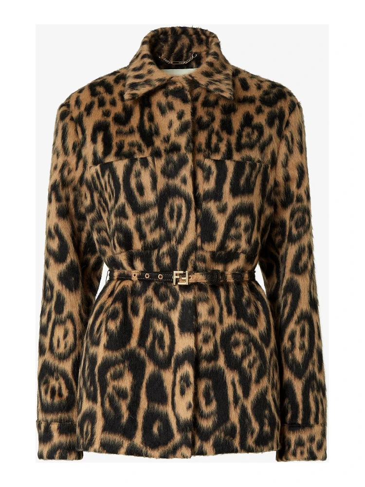 Wool belted jacket