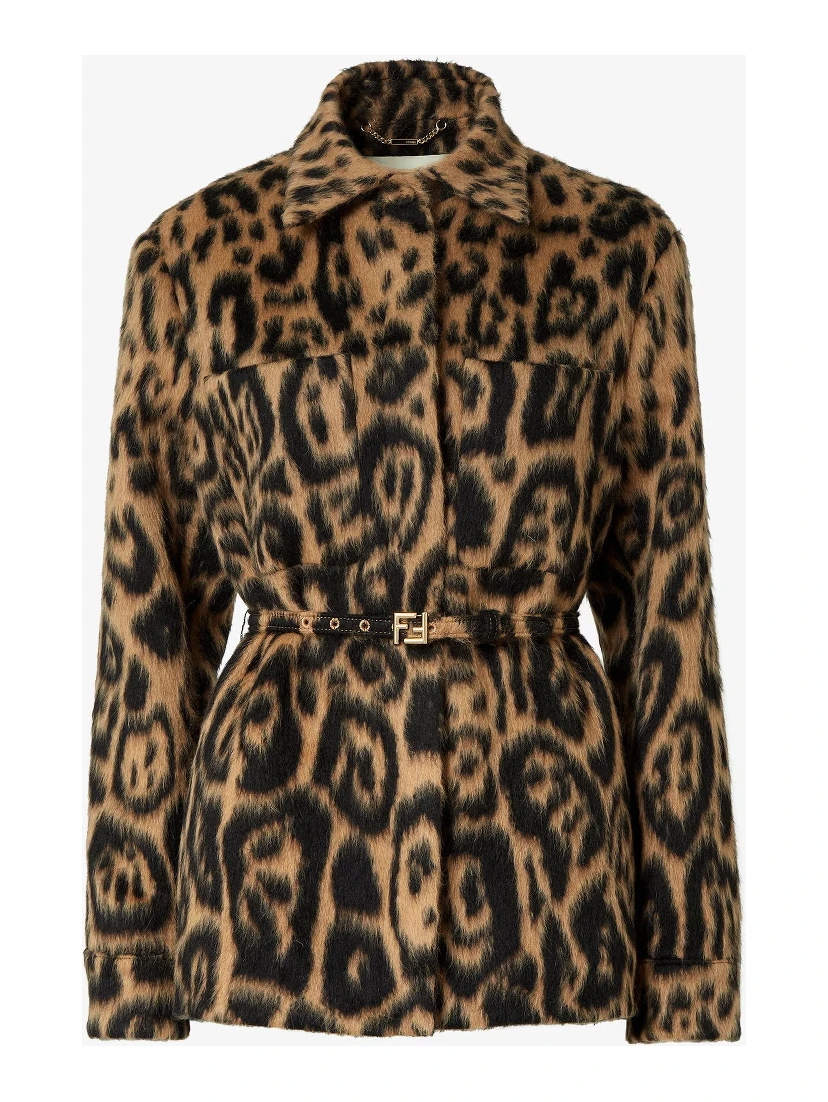 Wool belted jacket