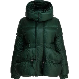Quilted nylon down jacket