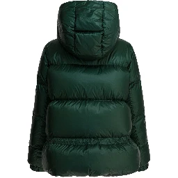 Quilted nylon down jacket
