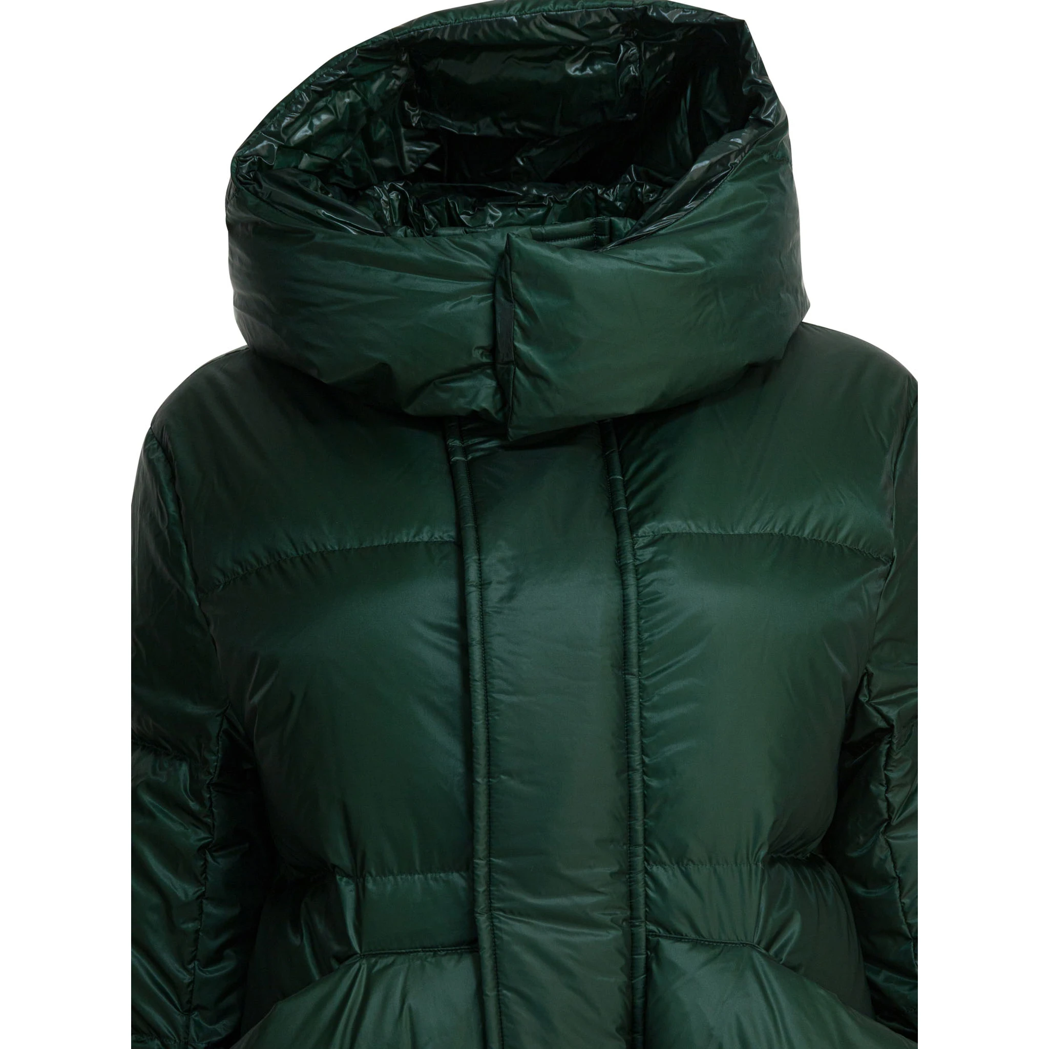Quilted nylon down jacket