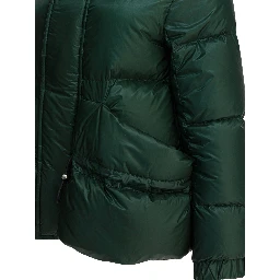 Quilted nylon down jacket