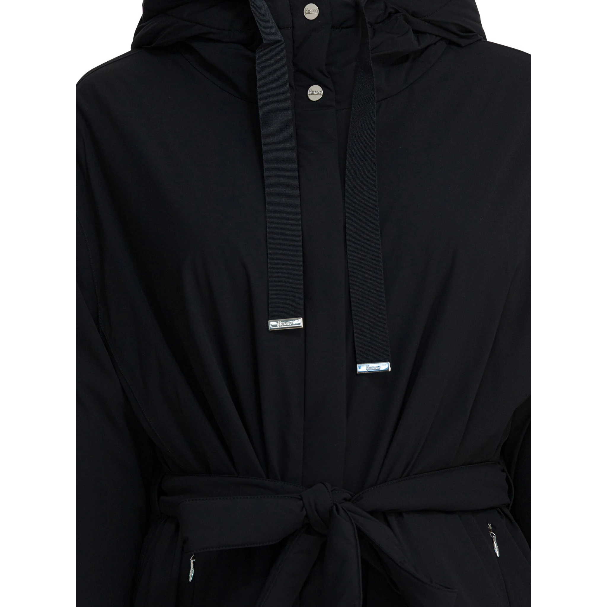 Nylon hooded jacket