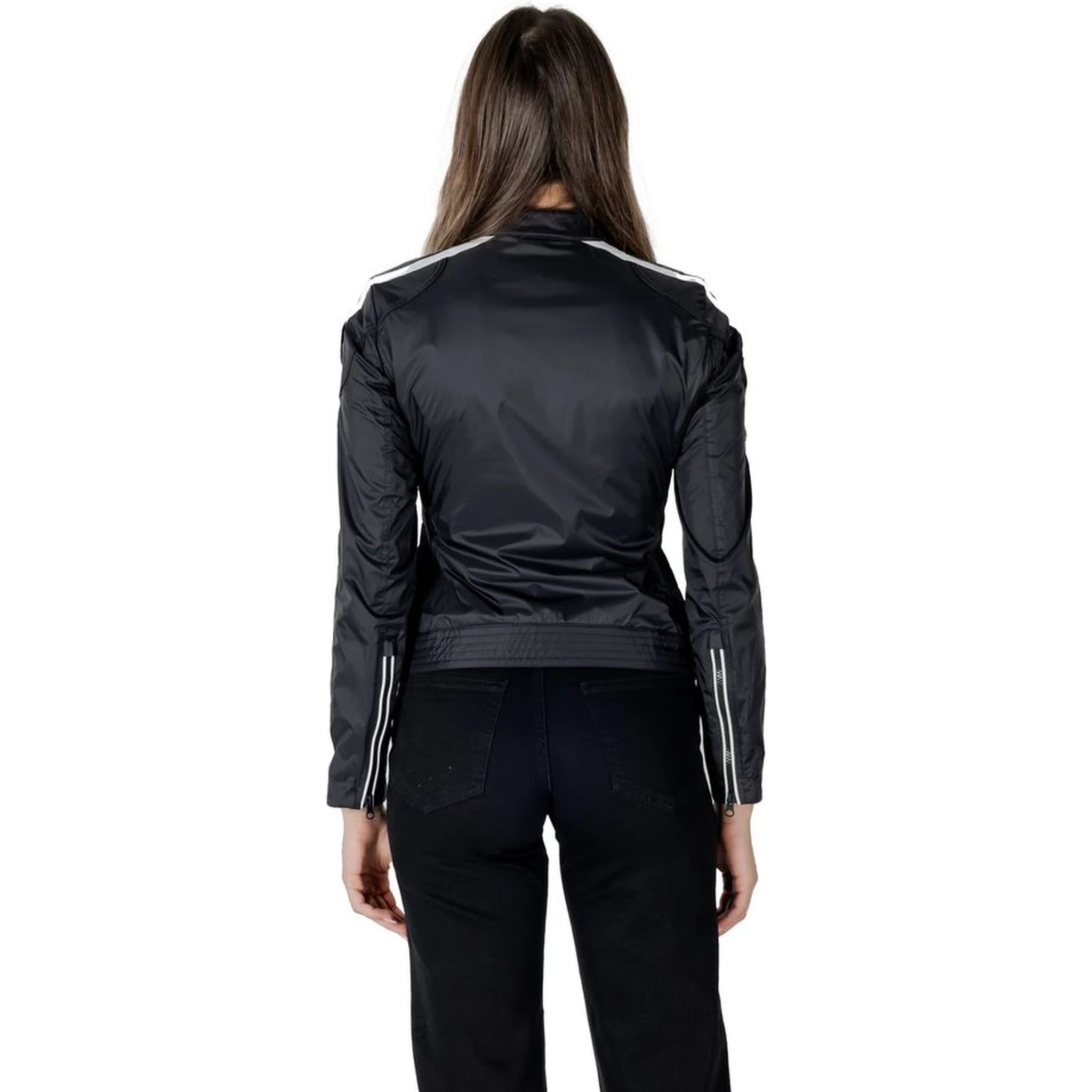 Black Polyamide Biker Jacket