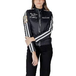 Black Polyamide Biker Jacket