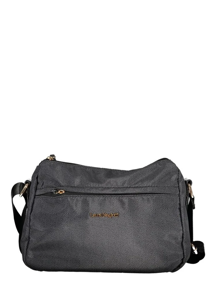 Black Polyester Women Handbag
