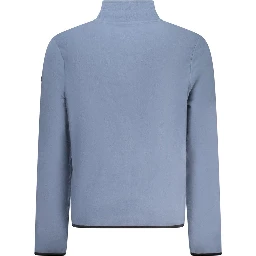 Blue Polyester Men Sweater