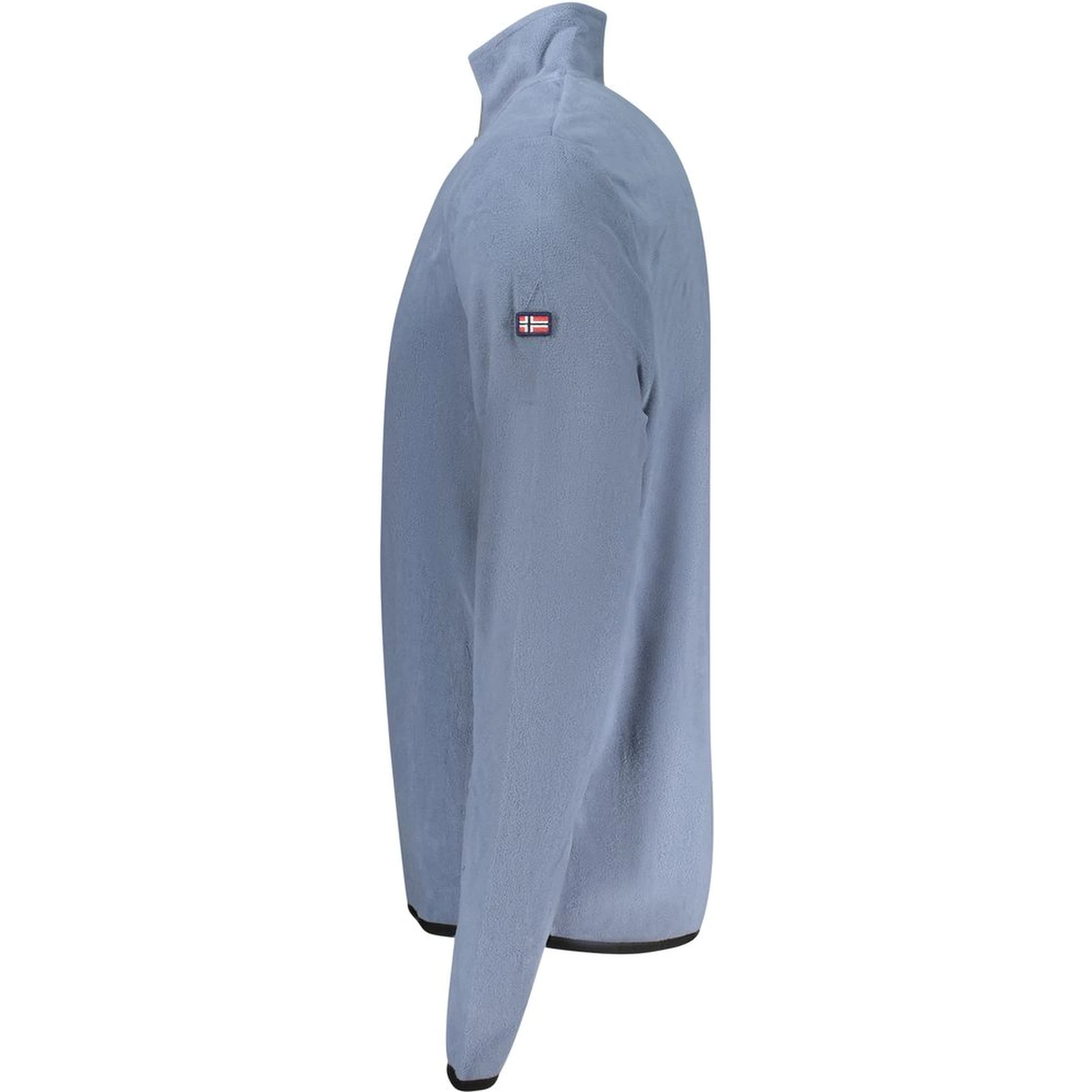 Blue Polyester Men Sweater