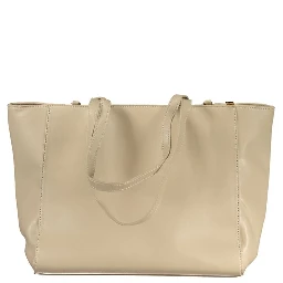Beige PVC Women Handbag