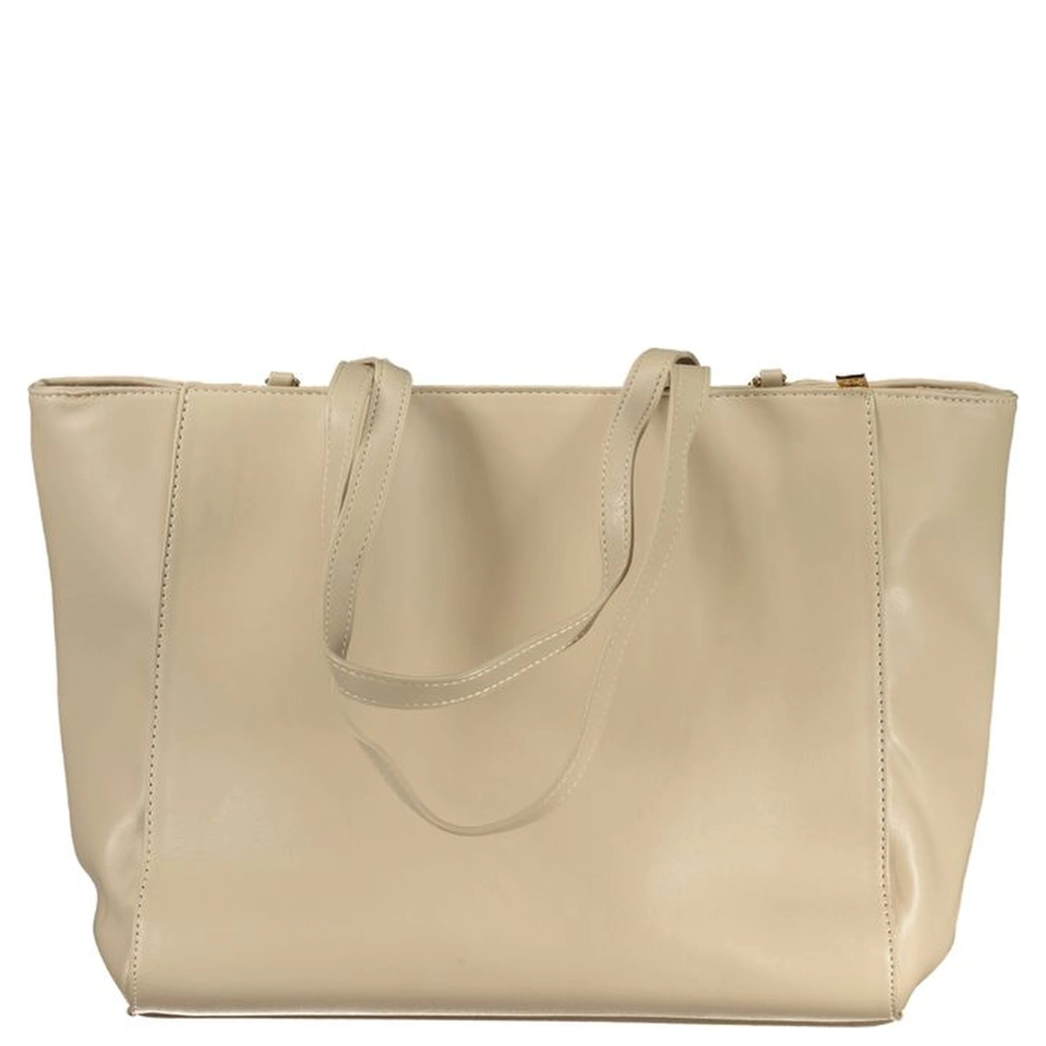 Beige PVC Women Handbag