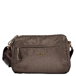 Brown Polyester Women Handbag