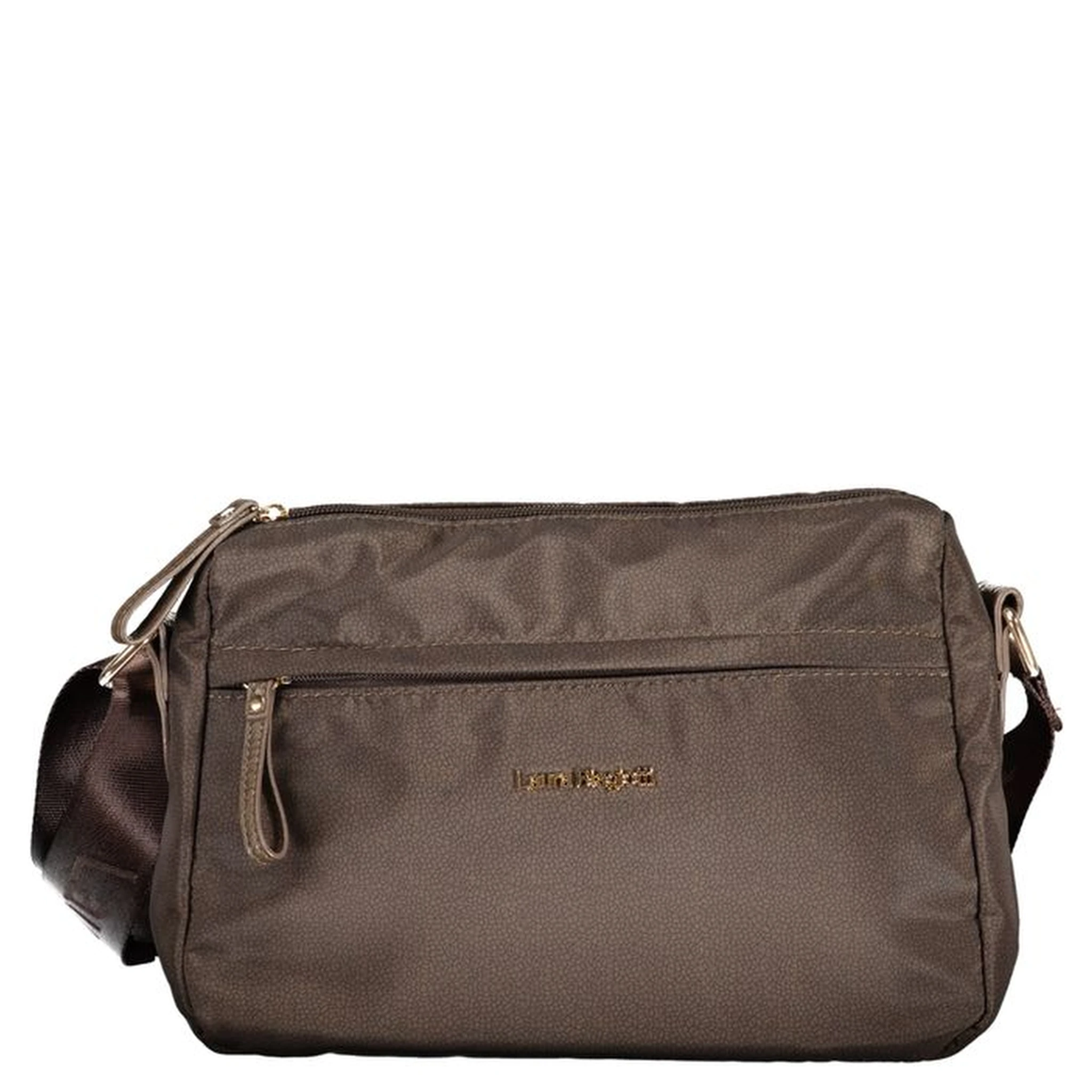 Brown Polyester Women Handbag