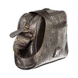 Gray Polyester Women Handbag