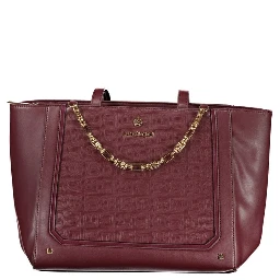 Red PVC Women Handbag