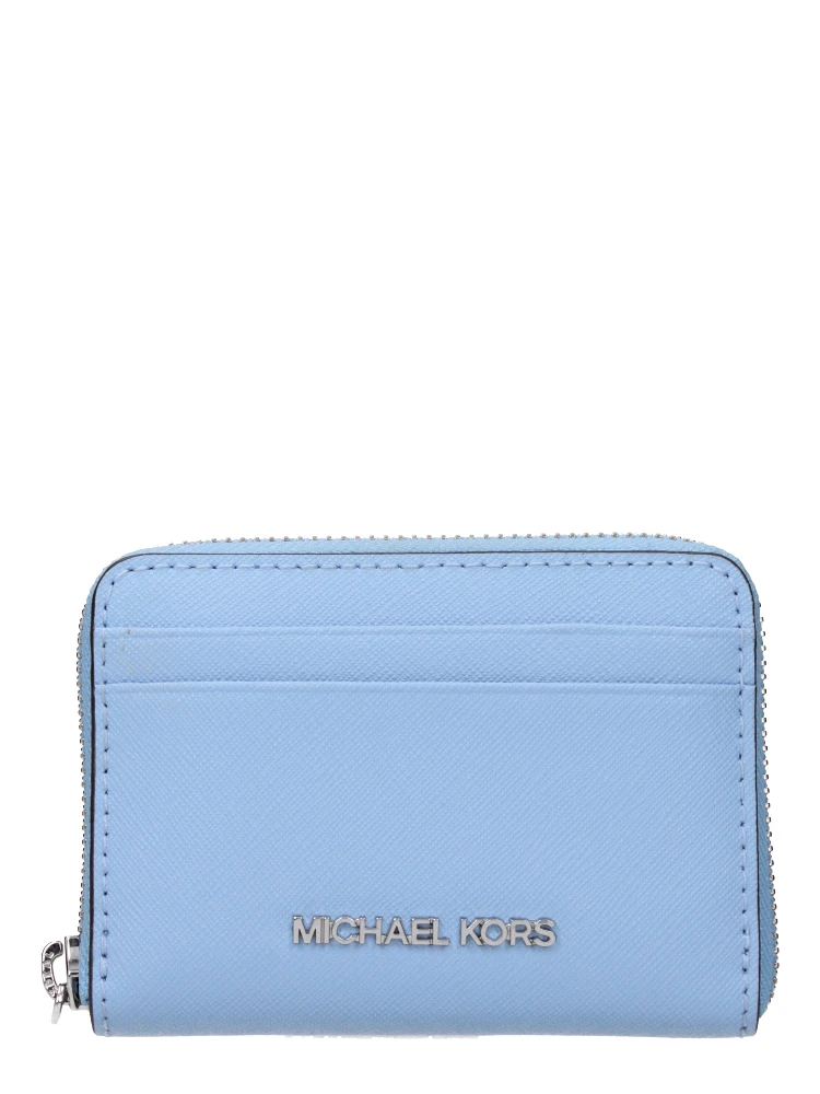 Light Blue Leather Cardholder