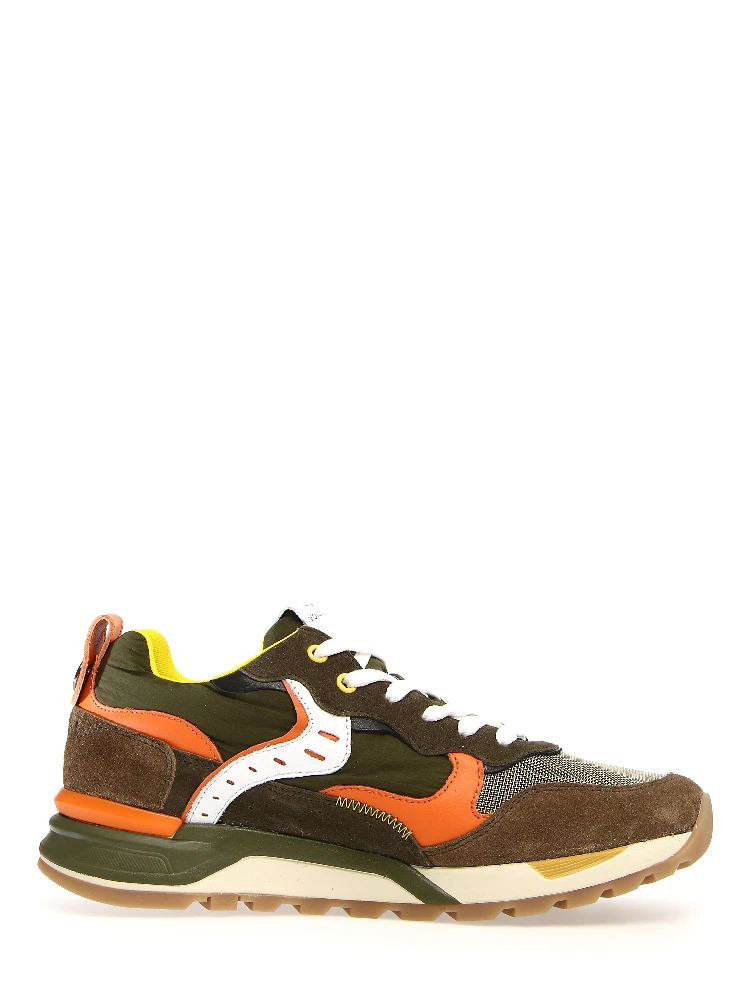 Man Sneakers Leather, Textile Fibers