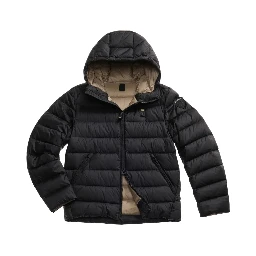 hooded quilted jacket