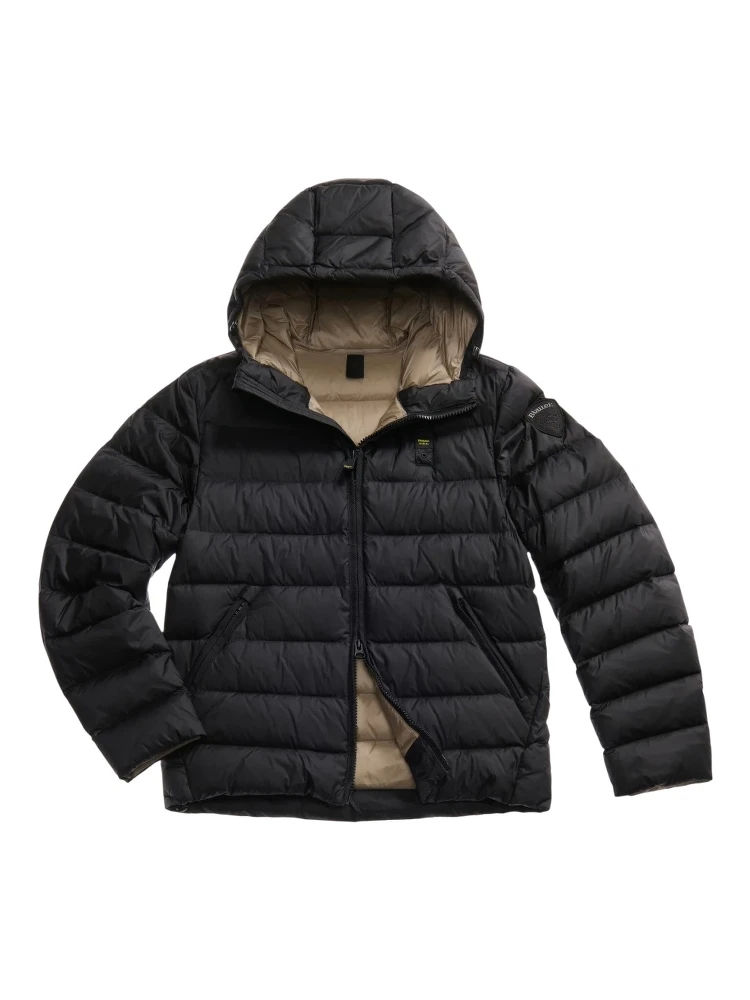 hooded quilted jacket