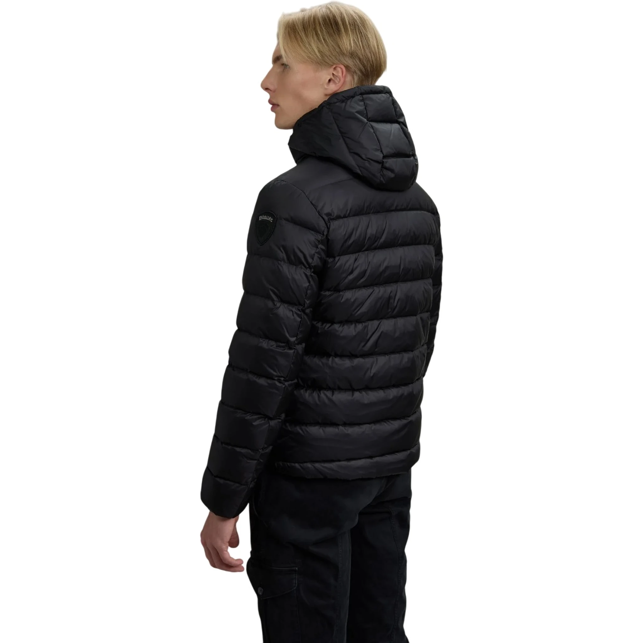 hooded quilted jacket