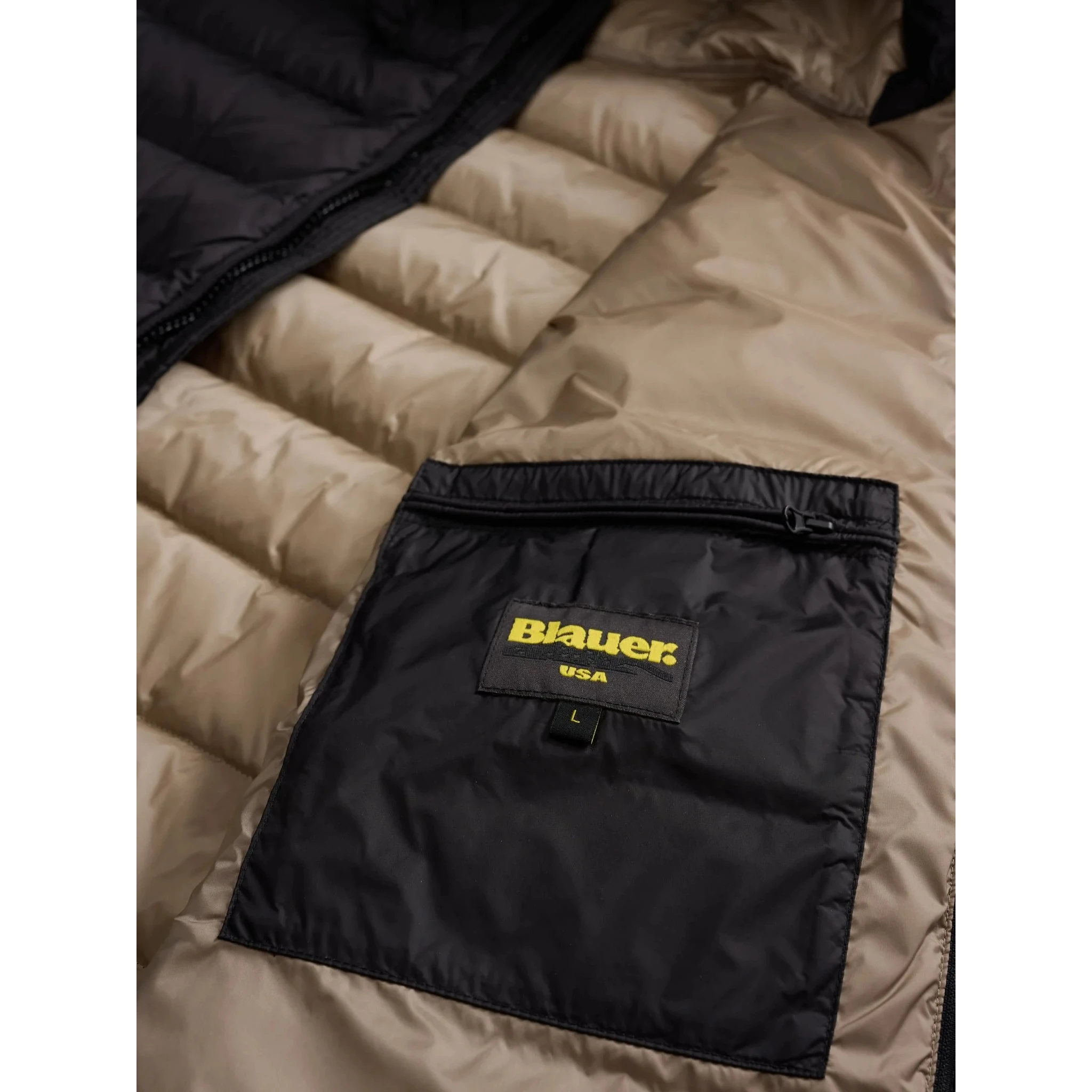 hooded quilted jacket