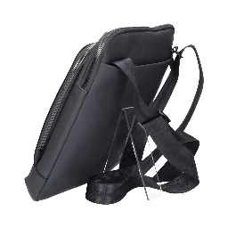 Black Square men's leather crossbody bag