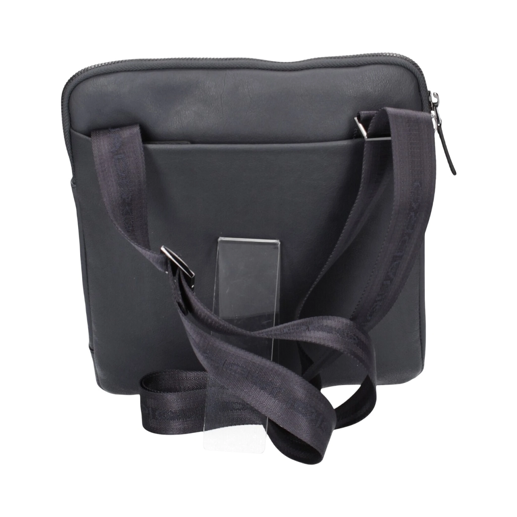 Black Square men's leather crossbody bag