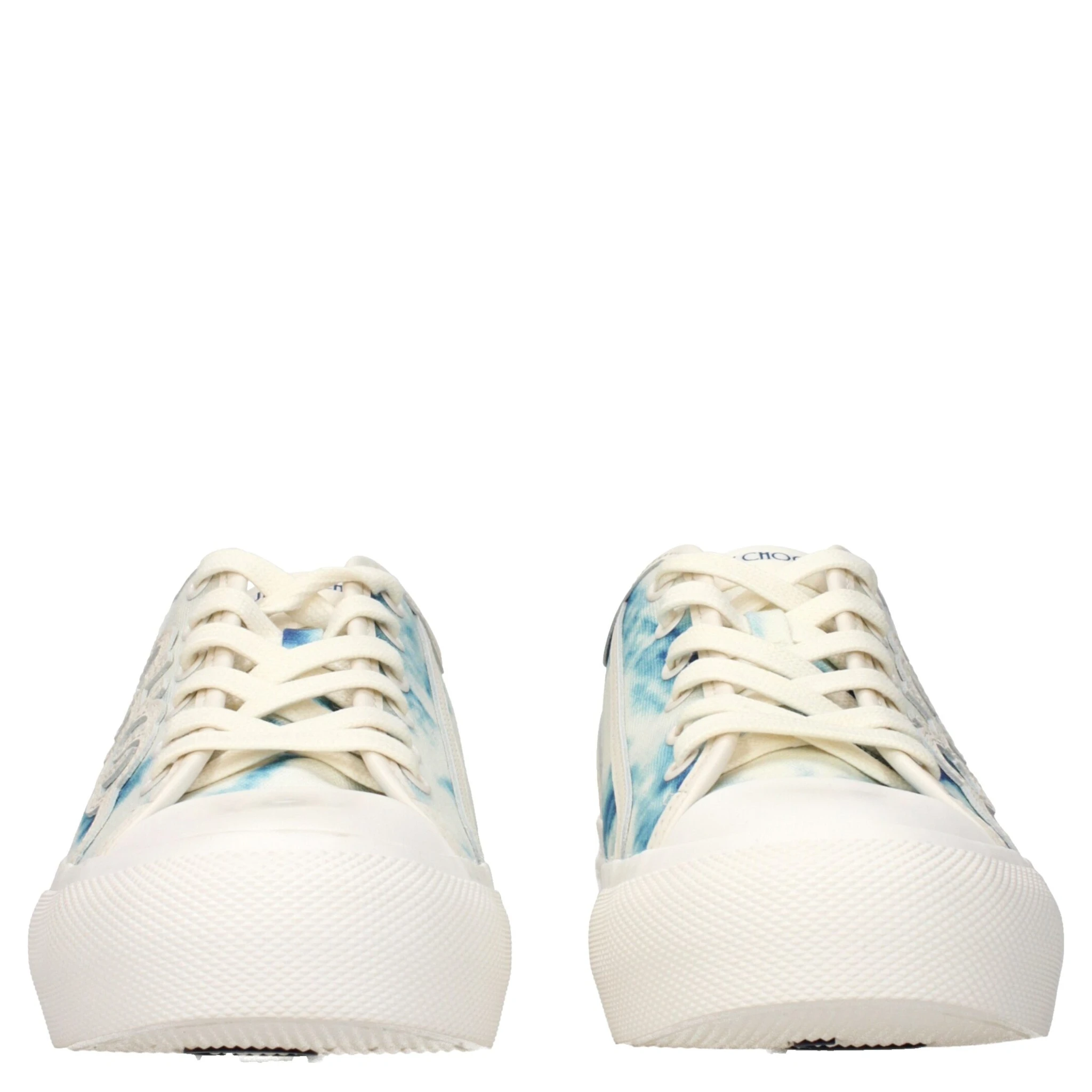 Beige Fabric Low Top Sneakers