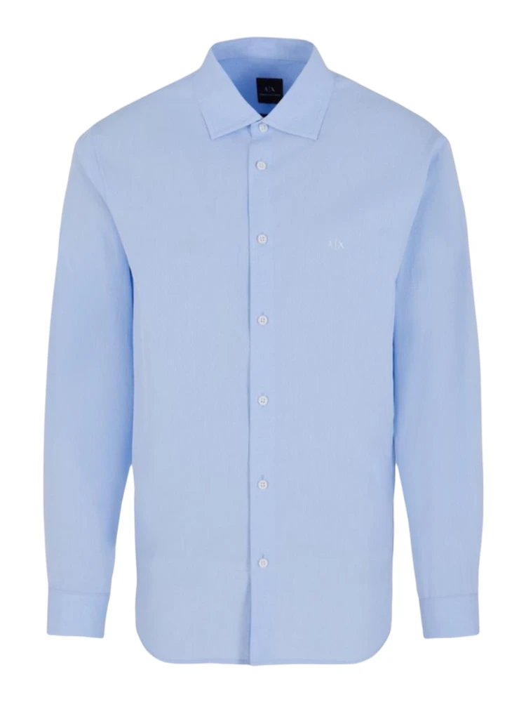 ARMANI EXCHANGE Shirts Clear Blue