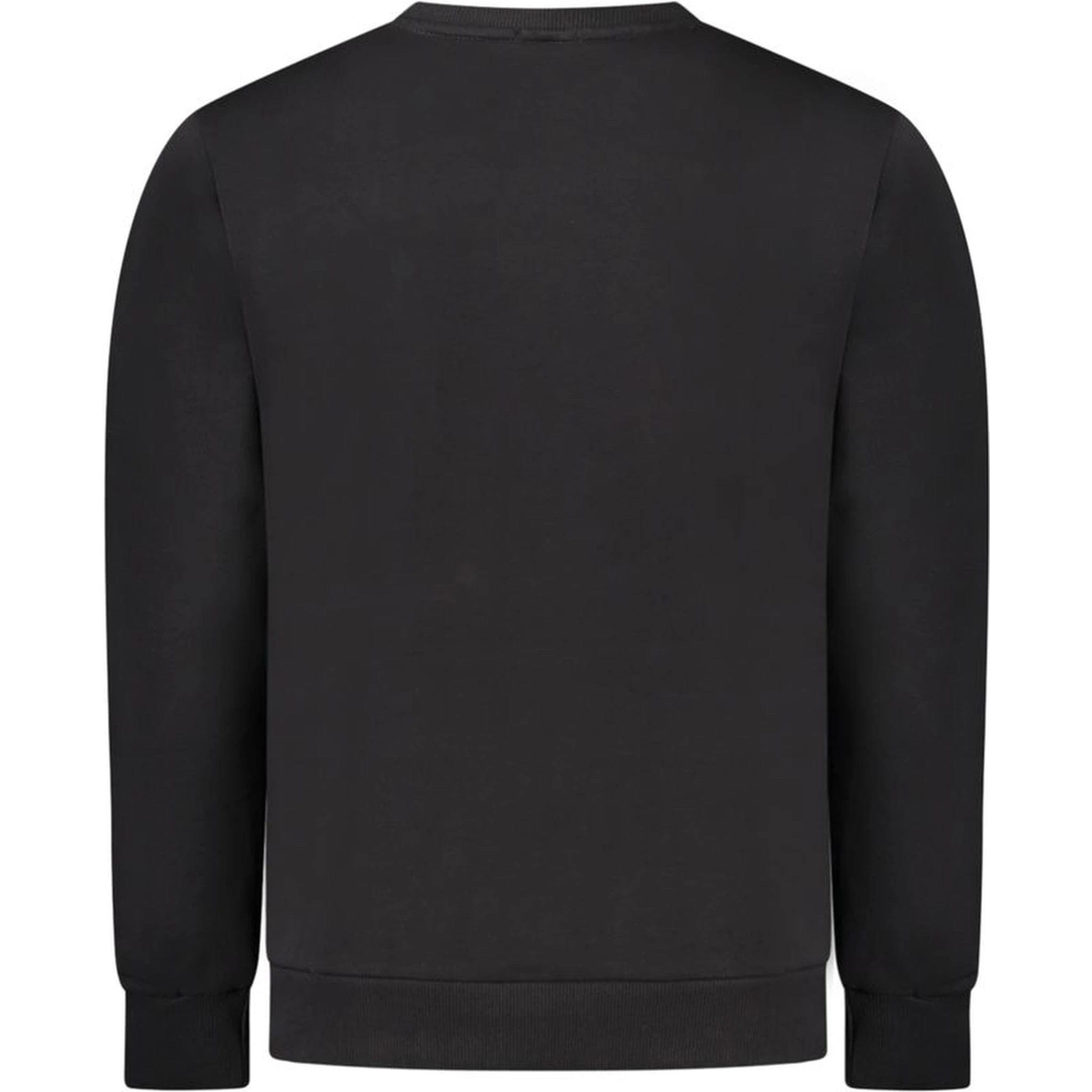Black Cotton Men Sweatshirt