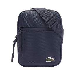 LCST coated canvas small flat crossbody bag