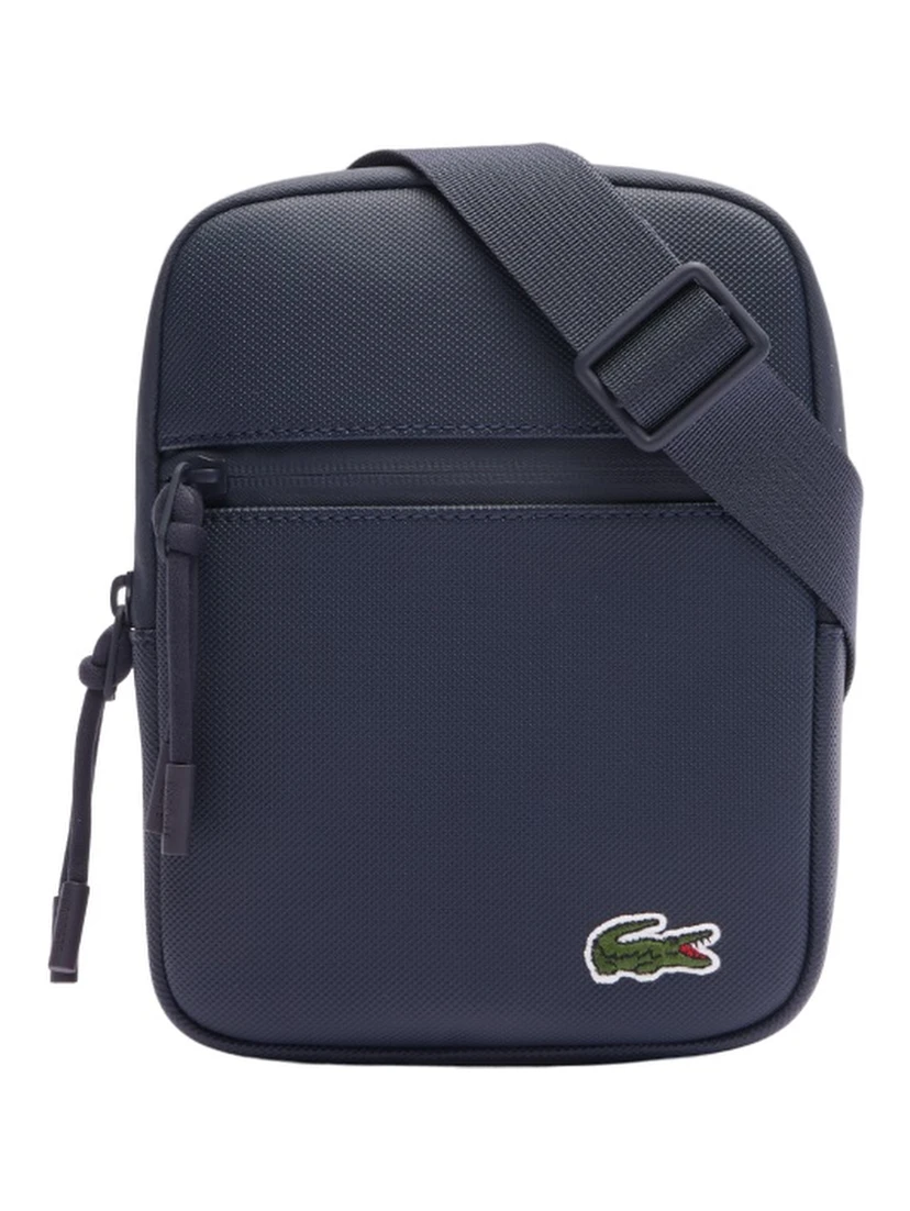LCST coated canvas small flat crossbody bag
