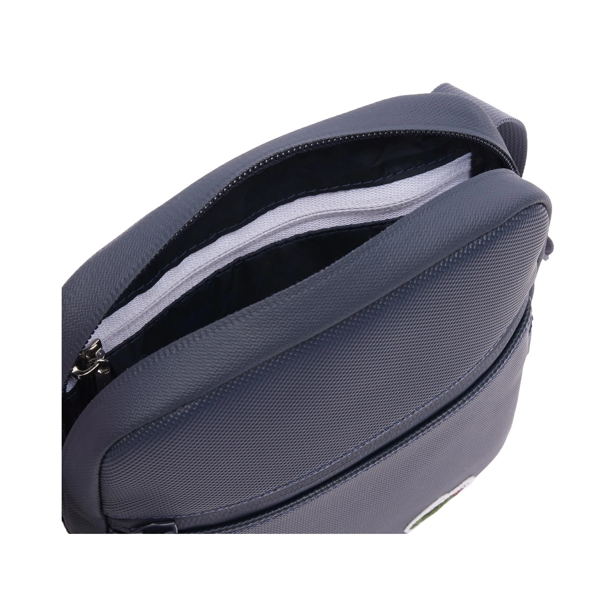LCST coated canvas small flat crossbody bag