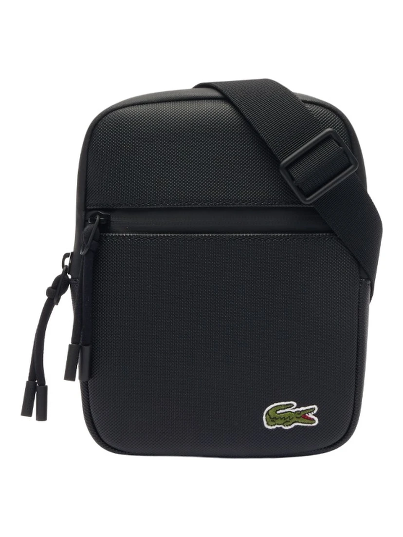 LCST Coated Canvas Small Flat Crossbody Bag