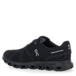 Cloud 6 Black Low Top Sneakers with Mesh Details and Logo on the Side in Tech Fabric Man