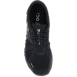 Cloud 6 Black Low Top Sneakers with Mesh Details and Logo on the Side in Tech Fabric Man