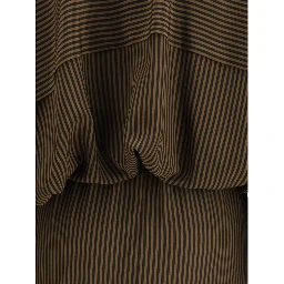 Multicolor Silk Casual Dress