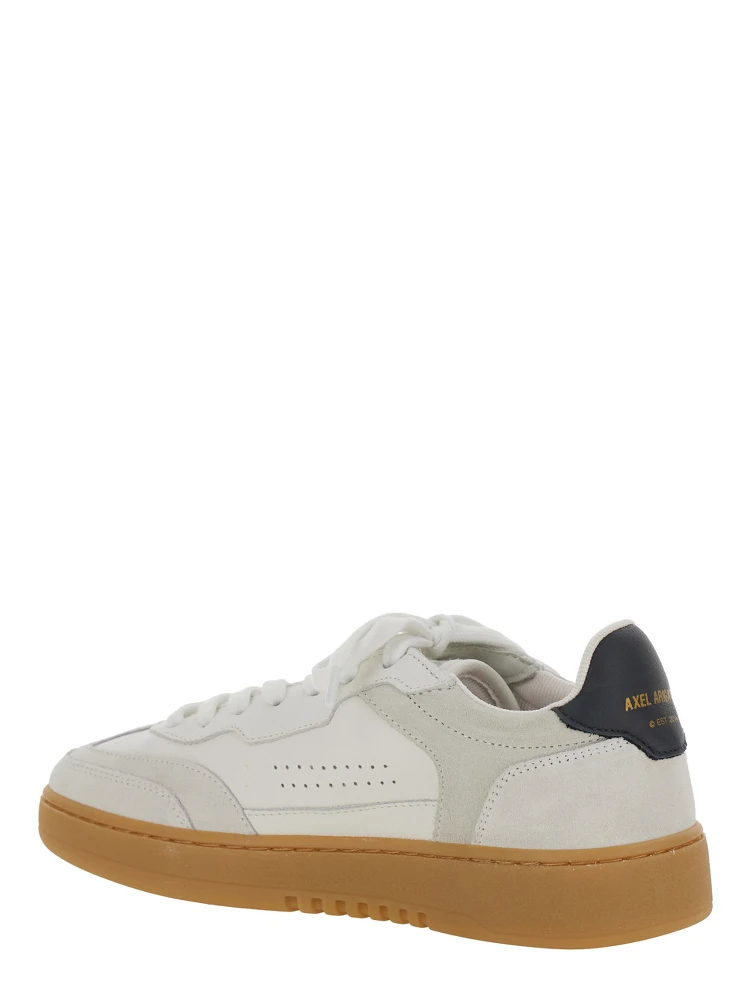 Dice T-Toe White Low Top Sneakers with Logo Patch on the Tongue and Logo Lettering on the Rear in Leather Woman alternative