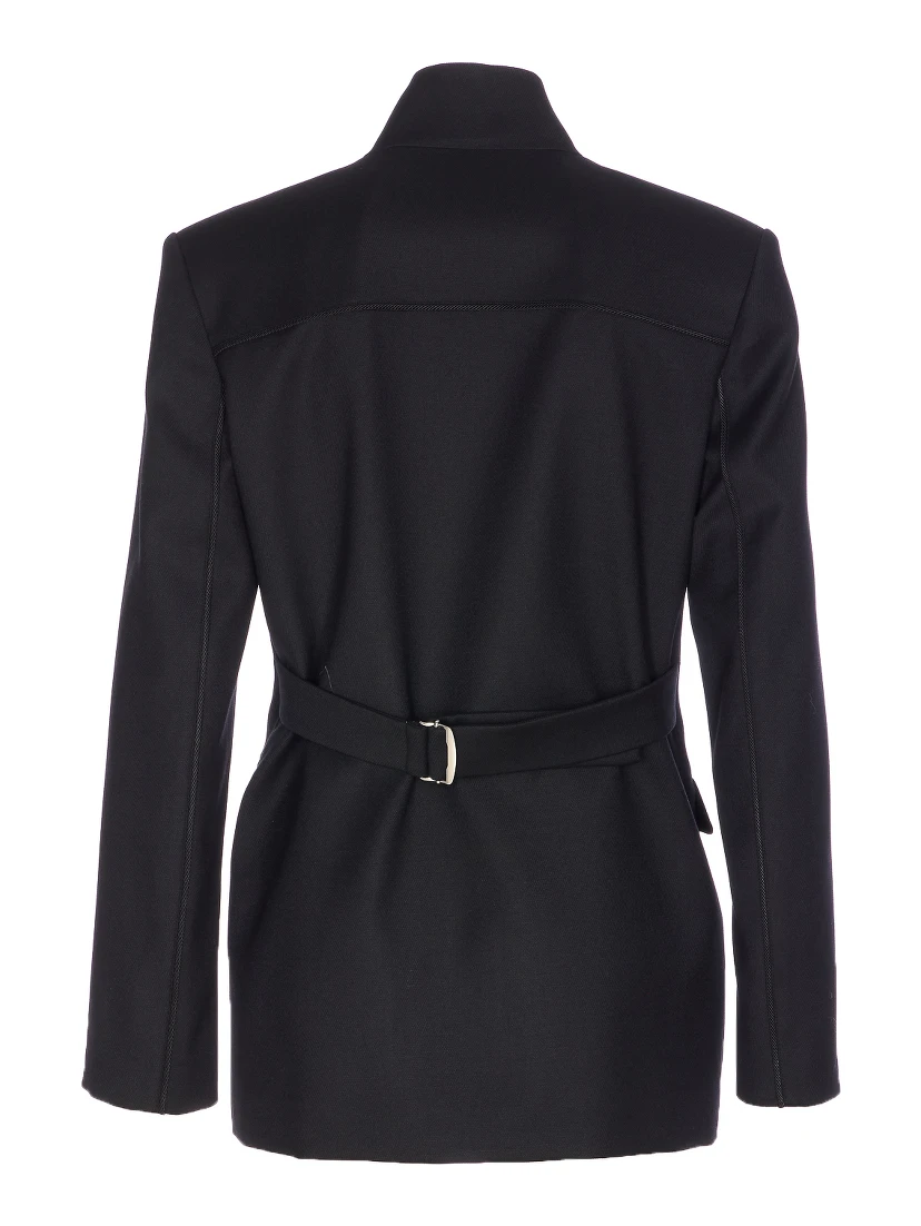 belted blazer