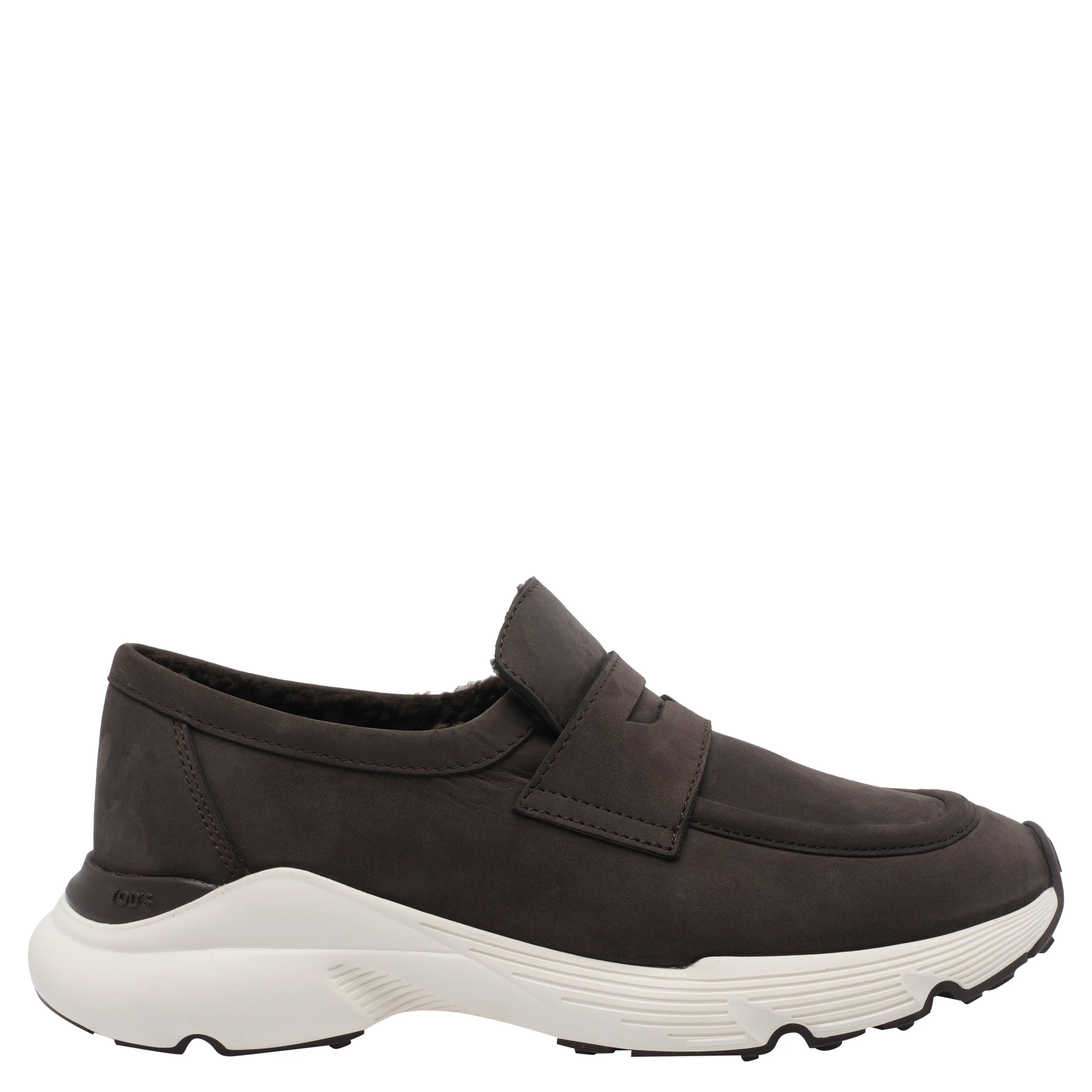 moccasin shearling trainers