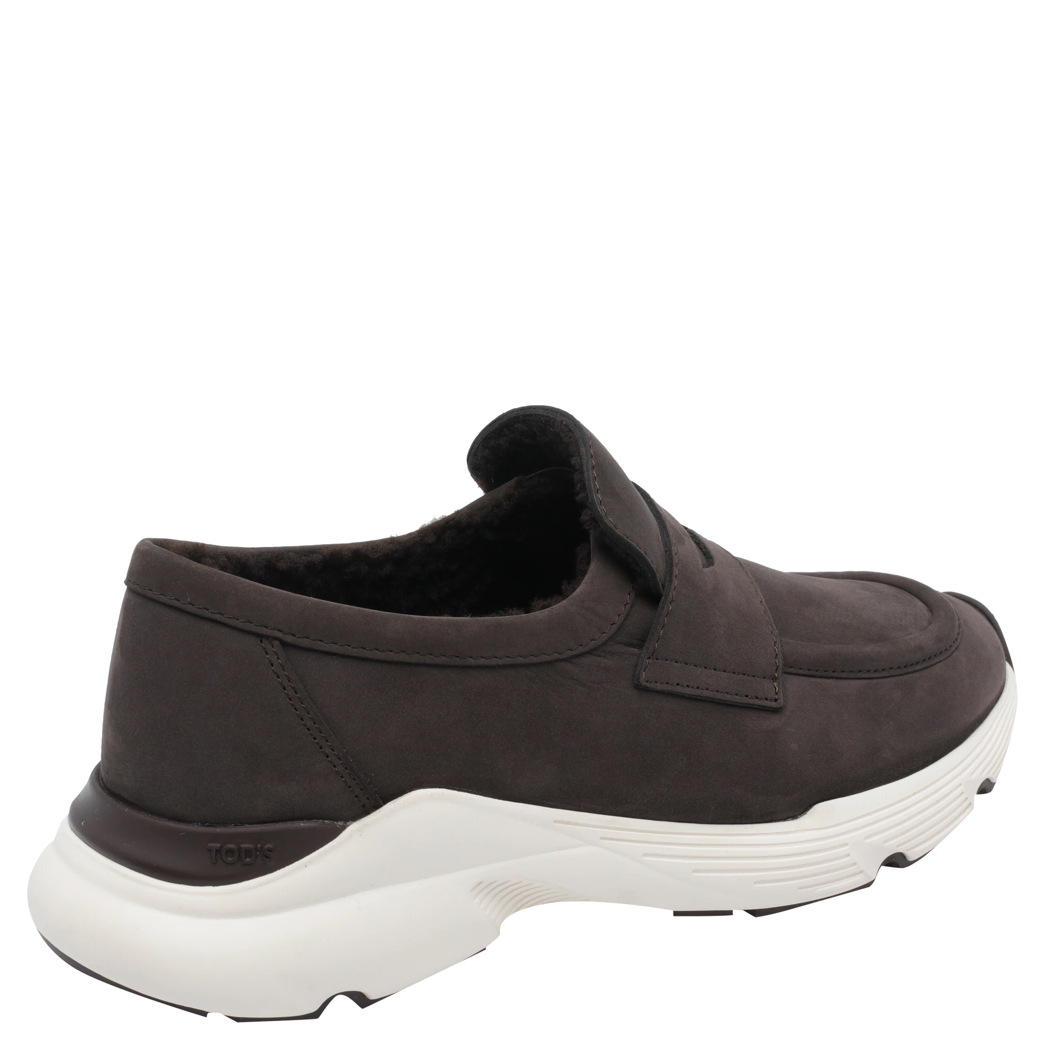 moccasin shearling trainers