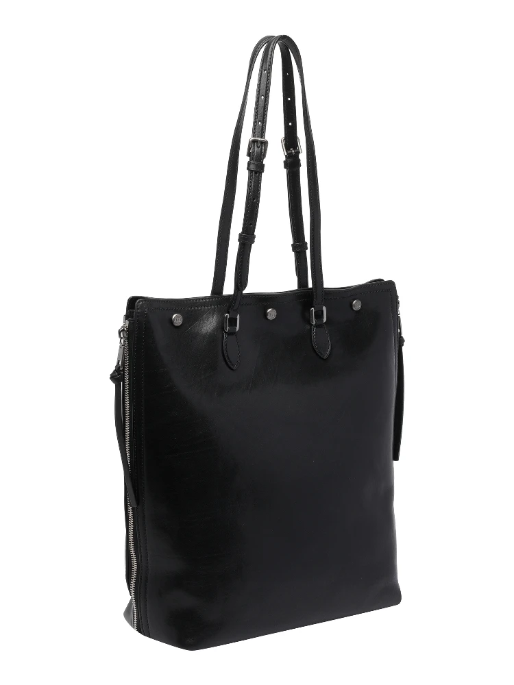 Black leather tote bag alternative