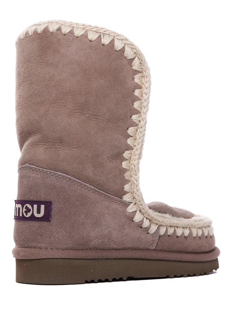 logo-patch suede boots alternative