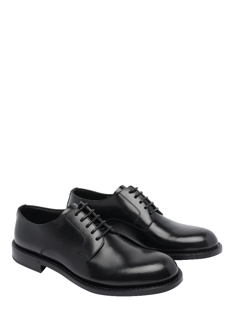Brushed lace-up derby shoes alternative