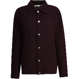 Wool blend overshirt jacket