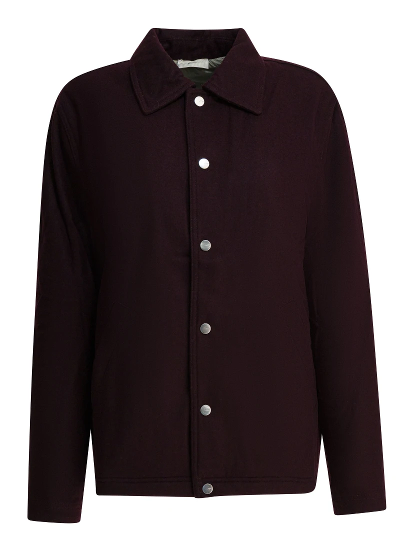 Wool blend overshirt jacket